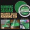 Brew Glitter - Green Rimming Sugar (4oz, 1x Bar Tin) Cocktail Garnish for Mixed Drinks & Refreshments